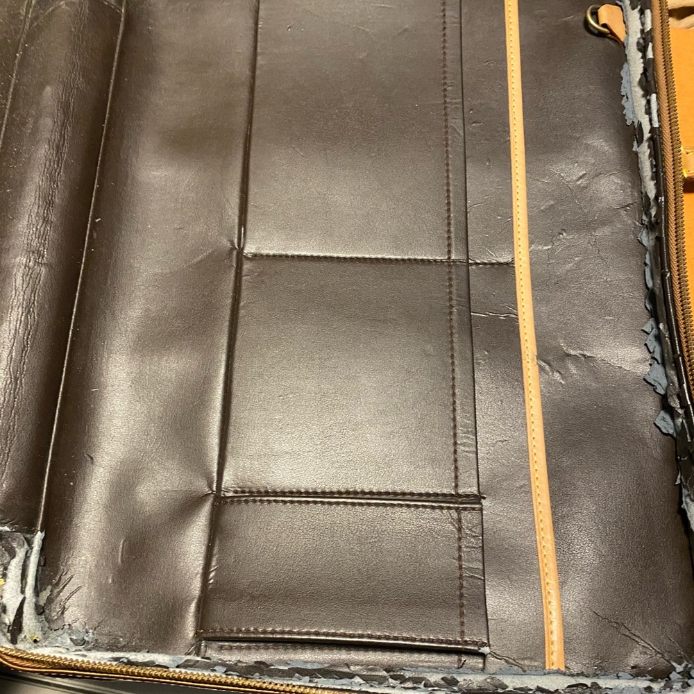 Louis Vuitton Bronze Monogram Vernis Copper Van Dam Attache Briefcase 198lvs29 - Picture 6 of 6